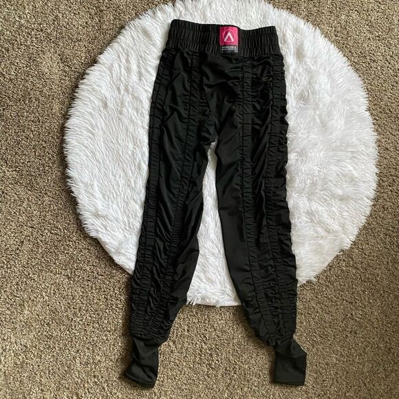 Agogie Wearable Resistance +40 Pants Black Stretchy Womens Size PM Petite Medium - Picture 2 of 8